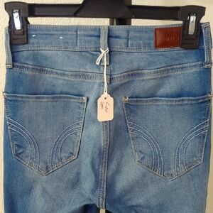 Hollister Blue High Rise Jeans with Classic Fading